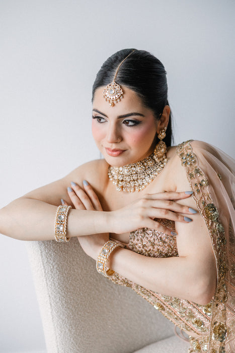 Nura Kundan Bangle Set